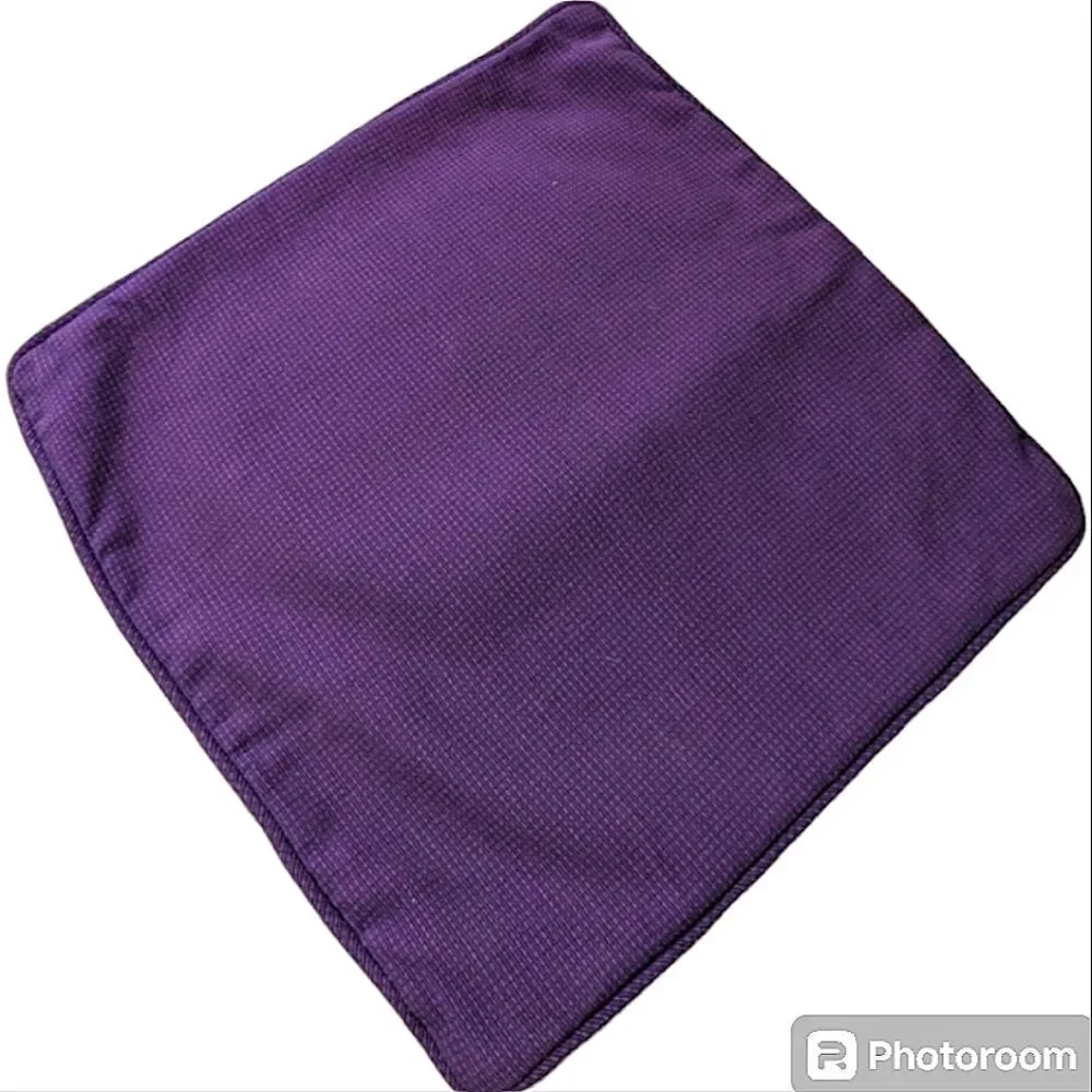 Crate&Barrel Henley Pillow Covers Thick Cotton Zip Off Set of 3